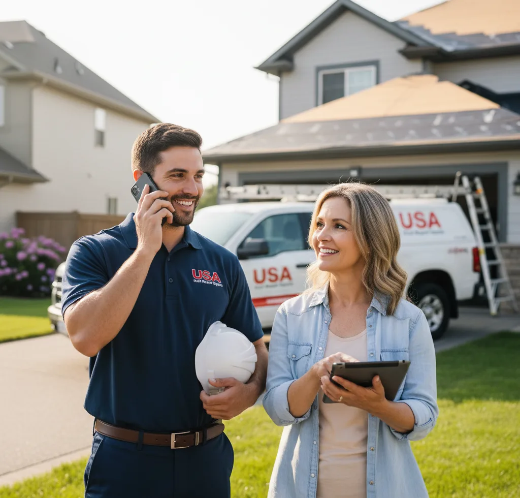 USA Roof Repair Experts customer support in Burneyville